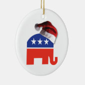 kerstconservatief keramisch ornament (Rechts)