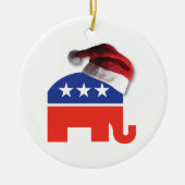 kerstconservatief keramisch ornament (Voorkant)