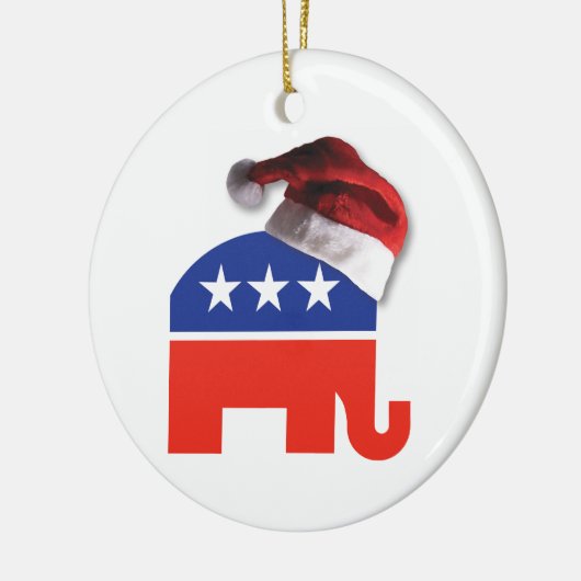 kerstconservatief keramisch ornament (Links)