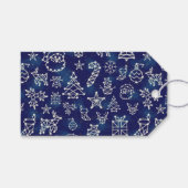 Kerstconstellatie Star-patroon naar Cadeaulabel (Voorkant (Horizontaal))