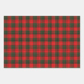 Kerstcoördinaten in rood en groen geplakt 3 inpakpapier vel (Voorkant 2)