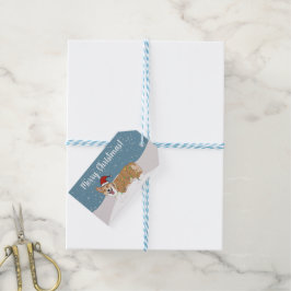 Kerstcorgi Cadeaulabel