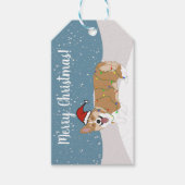 Kerstcorgi Cadeaulabel (Voorkant)