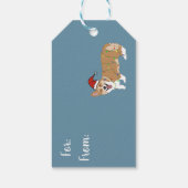 Kerstcorgi Cadeaulabel (Achterkant)