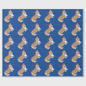 Kerstcorgi Cadeaupapier (Vlak)