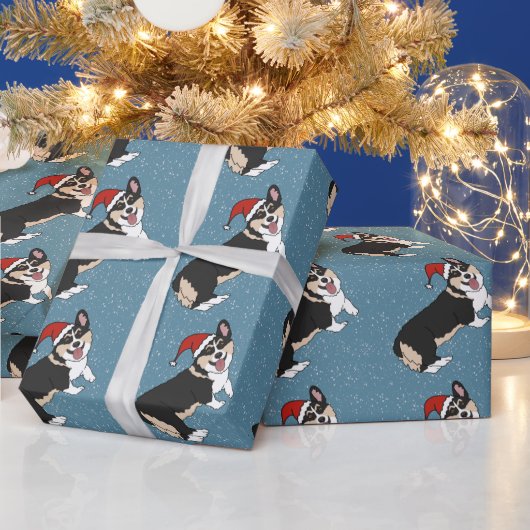 Kerstcorgi Cadeaupapier (Feestdagen)