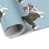 Kerstcorgi Cadeaupapier (Rol Hoek)