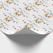 Kerstcorgi Cadeaupapier (Hoek)