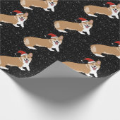 Kerstcorgi Cadeaupapier (Hoek)