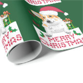 Kerstcorgi Cadeaupapier (Rol Hoek)