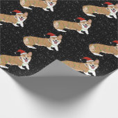 Kerstcorgi Cadeaupapier (Hoek)