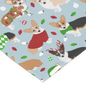 Kerstcorgi Dogs Short Table Runner Korte Tafelloper (Hoek)