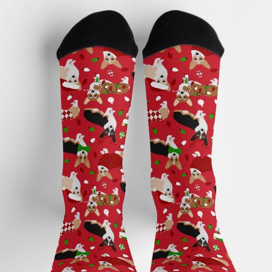 Kerstcorgi Dogs Socks Sokken (Top)