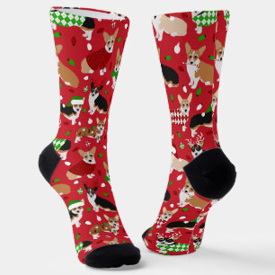 Kerstcorgi Dogs Socks Sokken