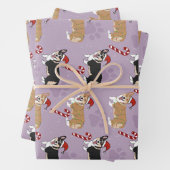 Kerstcorgi Inpakpapier Vel (In situ)