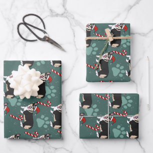 Kerstcorgi Inpakpapier Vel