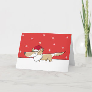 Kerstcorgi-kaarten Feestdagen Kaart