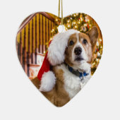 Kerstcorgi Keramisch Ornament (Rechts)