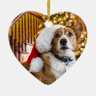 Kerstcorgi Keramisch Ornament
