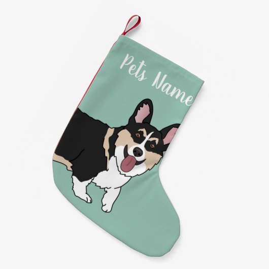 Kerstcorgi Kleine Kerstsok (Voorkant (Hangend))
