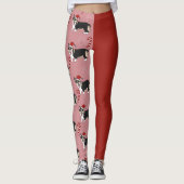 Kerstcorgi Pup Leggings (Voorkant)