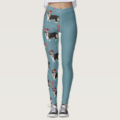 Kerstcorgi Pup Leggings (Voorkant)