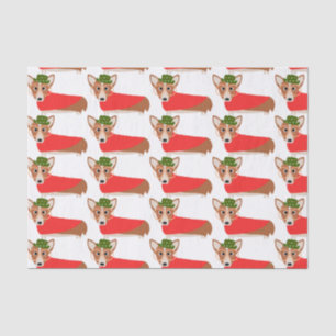 Kerstcorgi Tissuepapier