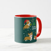 Kerstcorgi | Wof Wof Wof Mok (Voorkant rechts)