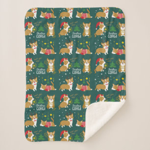 Kerstcorgi   Wof Wof Wof Sherpa Deken