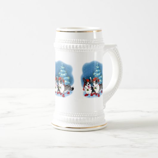 Kerstcorgis Bierpul (Voorkant rechts)