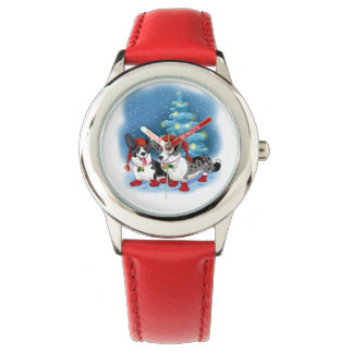 Kerstcorgis Horloge