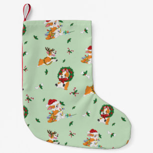 Kerstcorgis Stocking Kleine Kerstsok