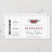 Kerstcoupon Cadeaubon Sjabloon  (Voorkant)