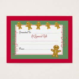 Kerstcoupon Kaarten Visitekaartjes