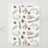 Kerstcoureur Invite, holiday Shower Kaart (Achterkant)