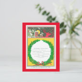 kerstcover feestdagenkaart (Staand voorkant)