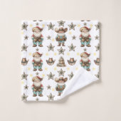 Kerstcowboy Bad Handdoek (Wasdoekje)