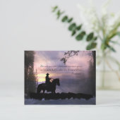 Kerstcowboy Land Western Religieus feestdag Briefkaart (Staand voorkant)