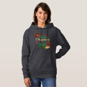 Kerstcowgirl Pet & Boots Hoodie Sweatshirt (Voorkant volledig)