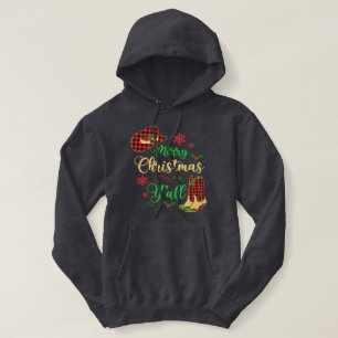 Kerstcowgirl Pet & Boots Hoodie Sweatshirt