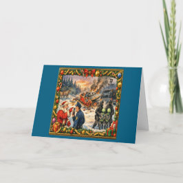 Kerstcrash wenskaart kaart