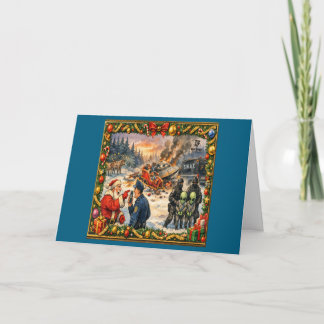 Kerstcrash wenskaart kaart