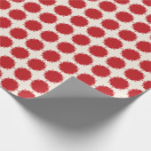 Kerstcrème en rood cadeaupapier (Hoek)