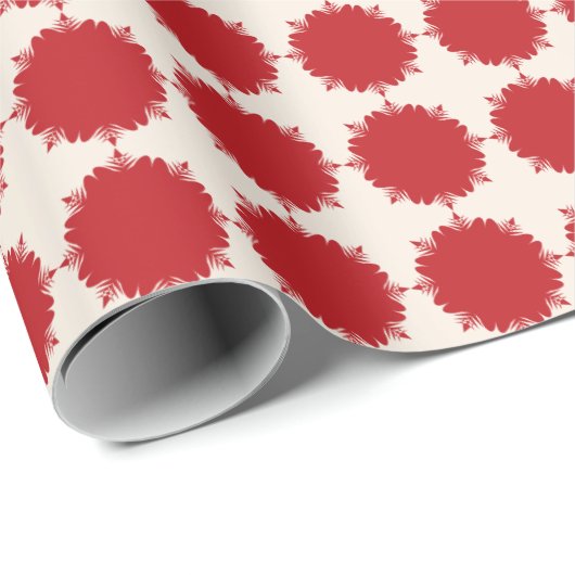 Kerstcrème en rood cadeaupapier (Rol Hoek)