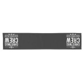 Kerstcrew Familie Reünie Graphic Kerstvakantie Korte Tafelloper (Horizontaal)