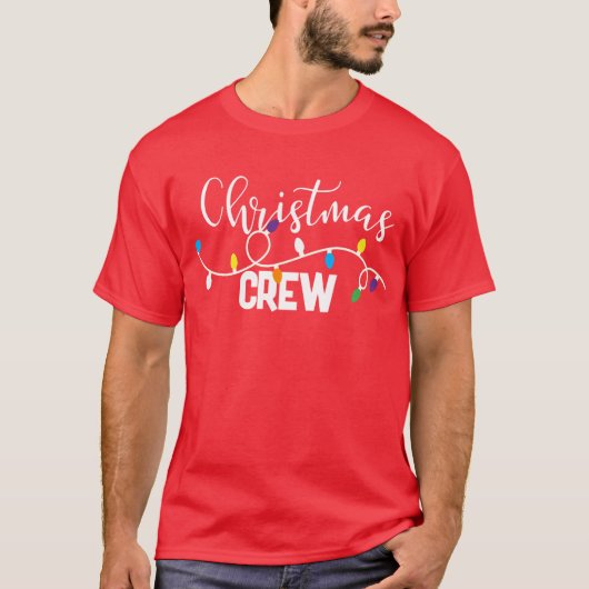 Kerstcrew, kerstfeest familie t-shirt (Voorkant)