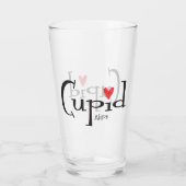 kerstcrin rendierrood hartglas glas (Achterkant)