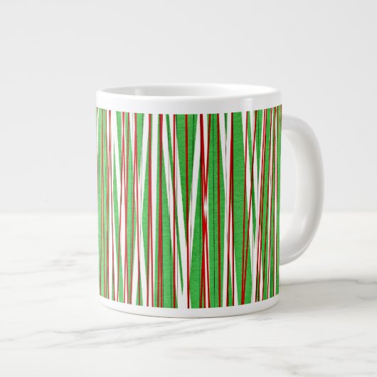 Kerstcrisis, rood en groen grote koffiekop (Voorkant rechts)