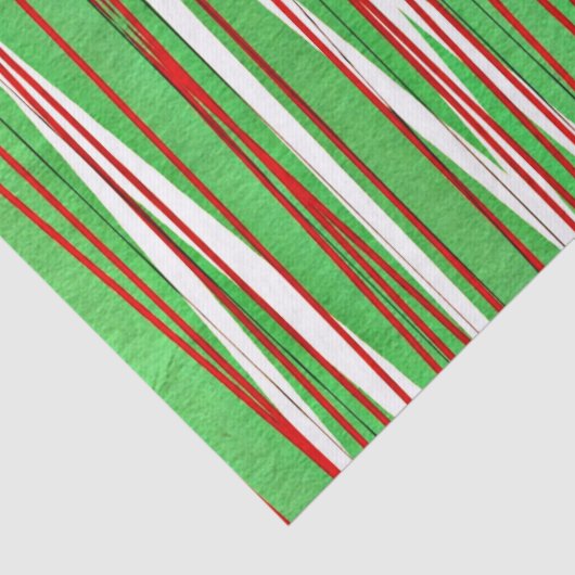 Kerstcrisis, rood en groen tissuepapier (Detail)