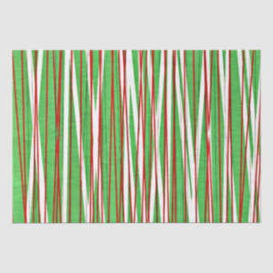 Kerstcrisis, rood en groen tissuepapier
